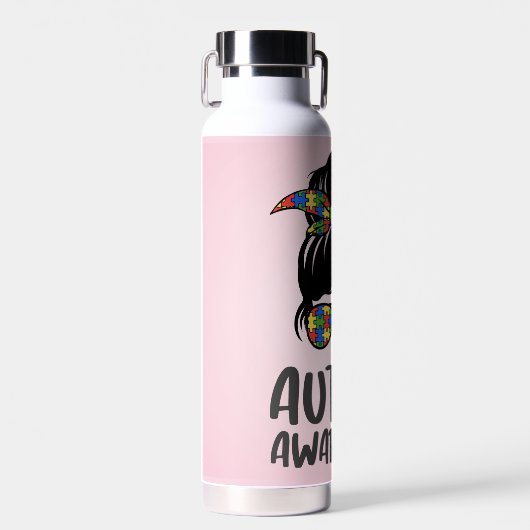 Autismus Awareness Chic Trinkflasche (Vorne)