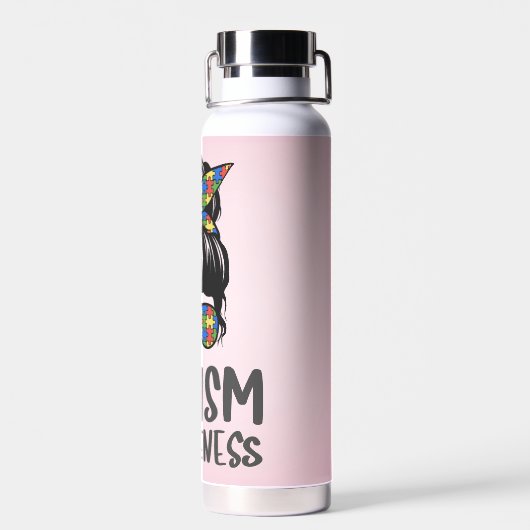 Autismus Awareness Chic Trinkflasche (Rückseite)