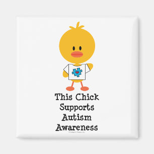 Autismus Awareness Chick Magnet