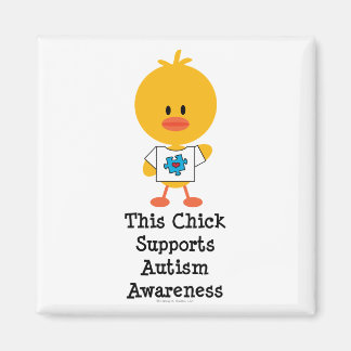 Autismus Awareness Chick Magnet