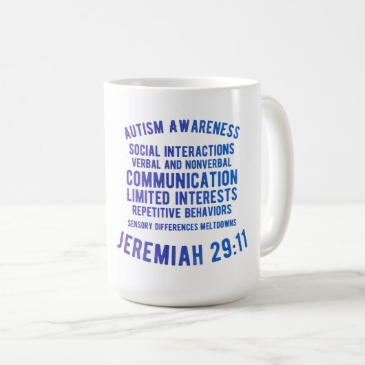 Autismus Awareness Classic Tasse (VorderseiteRechts)