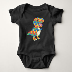 Autismus Awareness Dinosaurier Baby Strampler