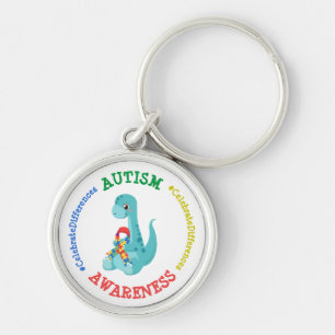 Autismus Awareness Dinosaurier Schlüsselanhänger