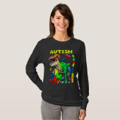 Autismus Awareness Dinosaurier T-Shirt (Vorne ganz)