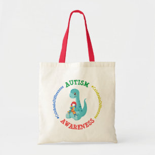 Autismus Awareness Dinosaurier Tragetasche