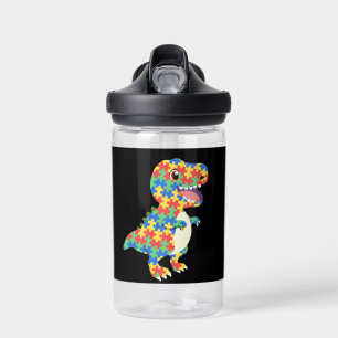 Autismus Awareness Dinosaurier Trinkflasche