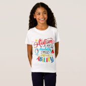 Autismus Awareness Girls TShirt (Vorne ganz)