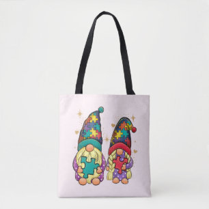 Autismus Awareness Gnome Couple Tasche