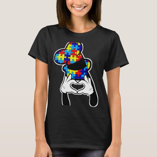 Autismus Awareness Goofy Hat T-Shirt (Vorderseite)