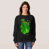 Autismus Awareness Kleeblatt St Patrick's Day Puzz Sweatshirt (Vorne ganz)