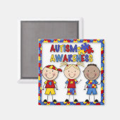 Autismus Awareness Kühlschrankmagnet (Vorderseite/Rückseite)