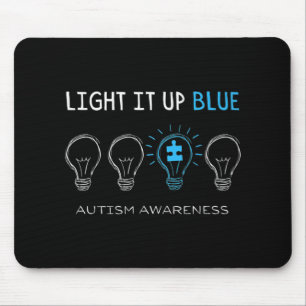 Autismus Awareness Light It Up Blue Premium T - Sh Mousepad