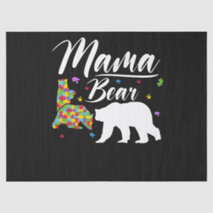 Autismus Awareness Mama Bear Seidenpapier