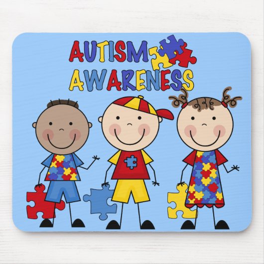 Autismus Awareness Mousepad (Vorne)