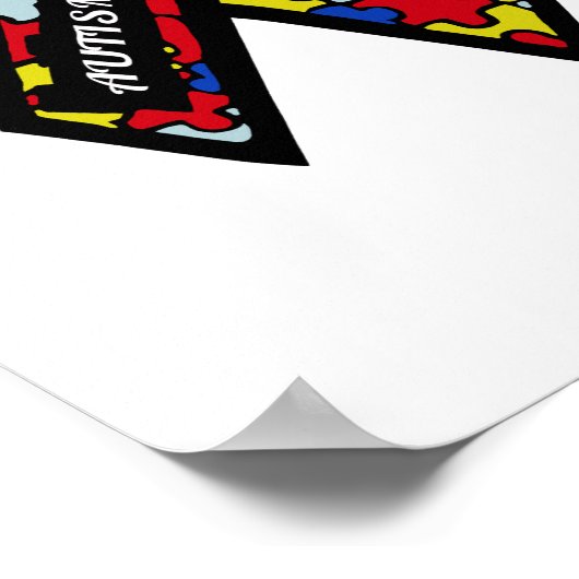 Autismus Awareness Poster (Ecke)