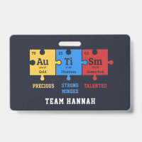 Autismus Awareness Puzzles Team Name ID