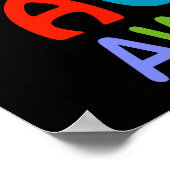 Autismus Awareness Ribbon Poster (Ecke)