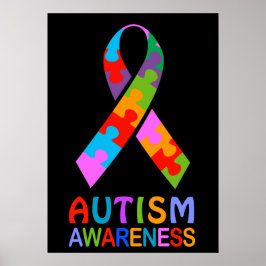 Autismus Awareness Ribbon Poster