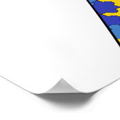 Autismus Awareness Ribbon Poster (Ecke)