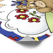 Autismus Awareness Sleeping Bären Poster (Ecke)