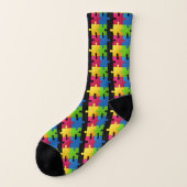Autismus Awareness Socks Socken (Links - Außen)