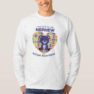 Autismus Awareness trägt Blue for My Nephew T-Shirt