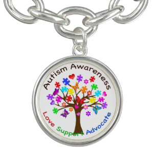 Autismus Awareness Tree Armband