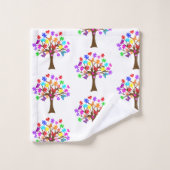 Autismus Awareness Tree Badhandtuch Set (Waschlappen)
