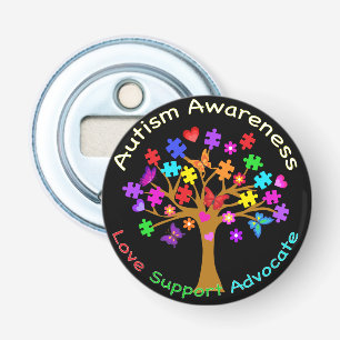Autismus Awareness Tree Flaschenöffner