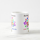 Autismus Awareness Tree Kaffeetasse (Mittel)