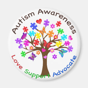Autismus Awareness Tree Magnet