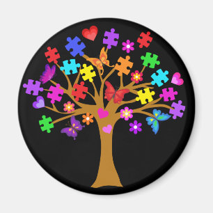 Autismus Awareness Tree Magnet