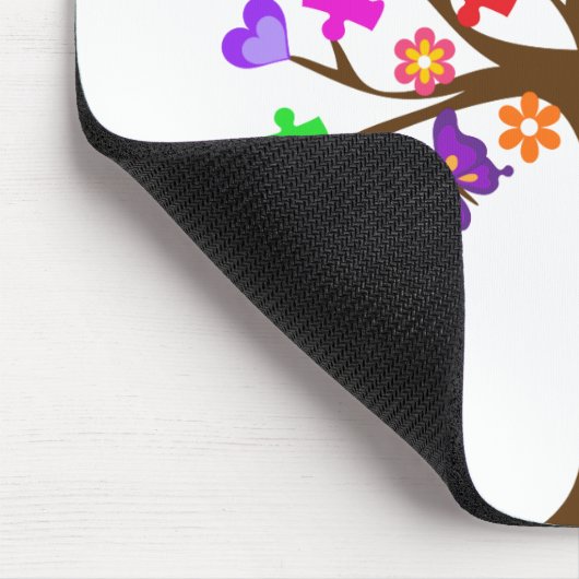 Autismus Awareness Tree Mousepad (Ecke)