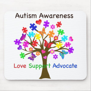 Autismus Awareness Tree Mousepad
