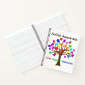 Autismus Awareness Tree Notizblock (Innenseite)