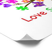 Autismus Awareness Tree Poster (Ecke)