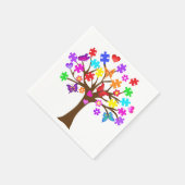 Autismus Awareness Tree Serviette (Ecke)