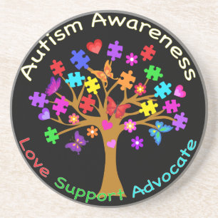 Autismus Awareness Tree Untersetzer