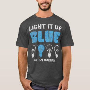 Autismus Awerness beleuchtet blaue autistische Kin T-Shirt