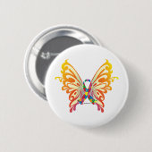 Autismus-Band-Schmetterling Button (Vorne & Hinten)