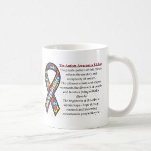 Autismus-Bandbedeutung Kaffeetasse