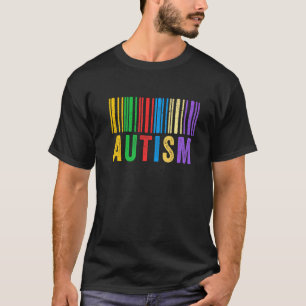Autismus Barcode Autismus-Bewusstsein Dad Mom Kind T-Shirt