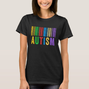 Autismus Barcode Autismus-Bewusstsein Dad Mom Kind T-Shirt