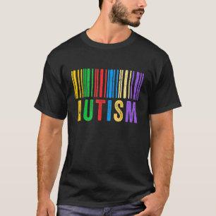 Autismus Barcode Autismus-Bewusstsein Dad Mom Kind T-Shirt