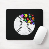 Autismus Baseball Puzzle Männer Frauen Kinder Auti Mousepad (Mit Mouse)