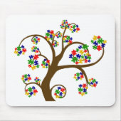 Autismus-Baum des Lebens Mousepad (Vorne)