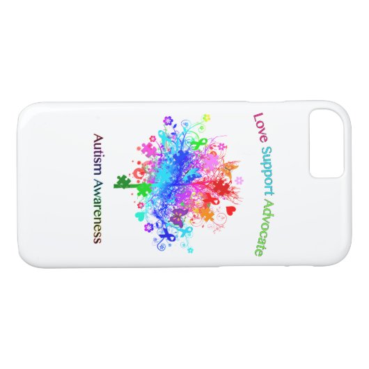 Autismus-Baum im Spektrum Case-Mate iPhone Hülle (Rückseite (Horizontal))