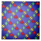 Autismus - Behalt dieses Design oder kreiere dein  Fliese (Vorderseite)