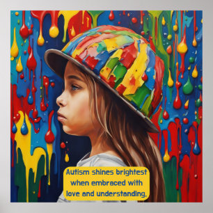 Autismus - Behalten oder gestalten Sie Ihre eigene Poster