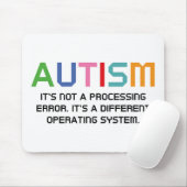 Autismus Betriebssystem Mousepad (Mit Mouse)